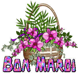 Gif animé Bon mardi fleurs